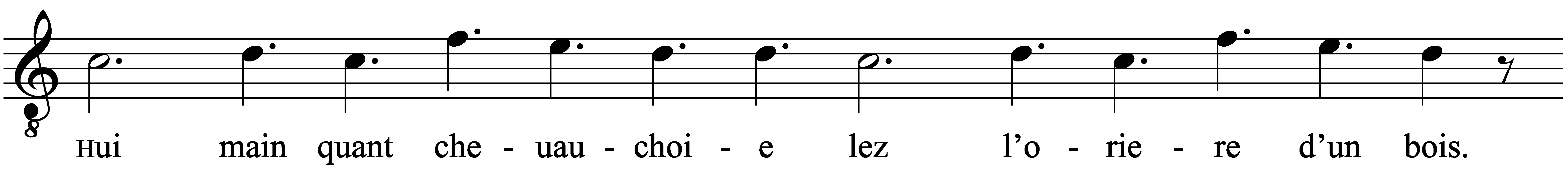 Work musical notation